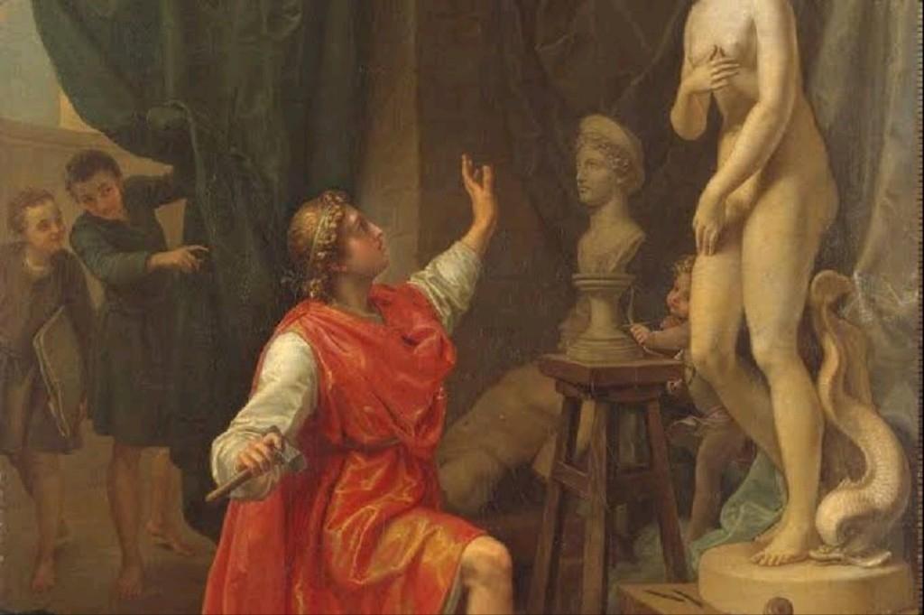 Pygmalion and His Created Lover Galatea